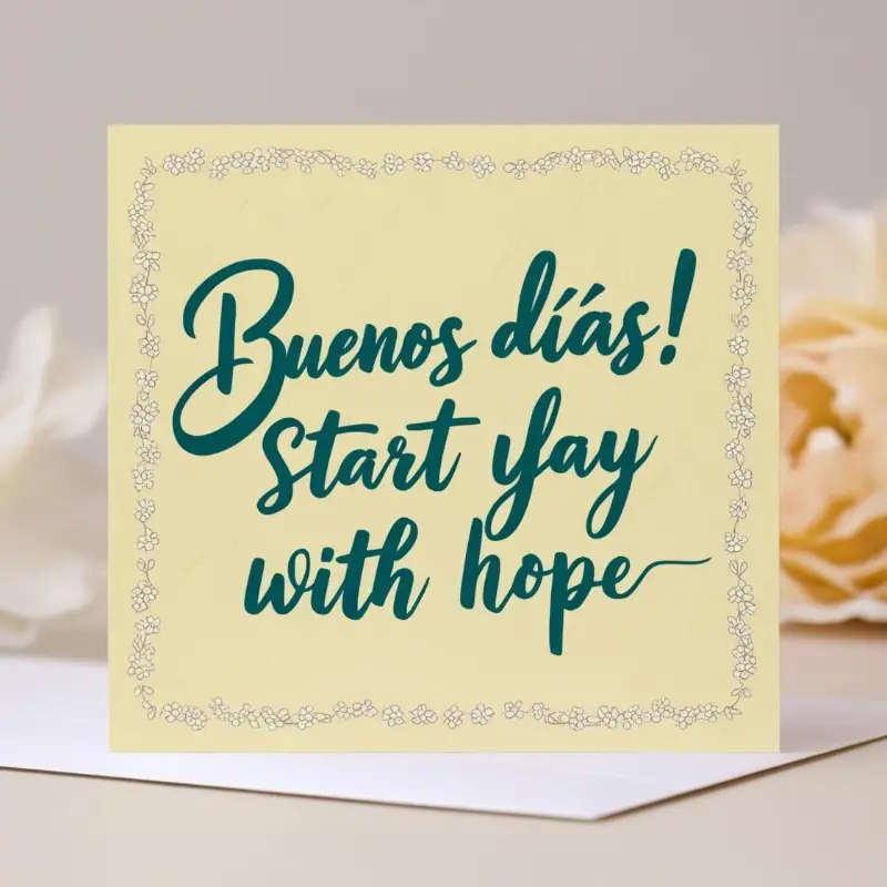 Buenos días inspirational quotes