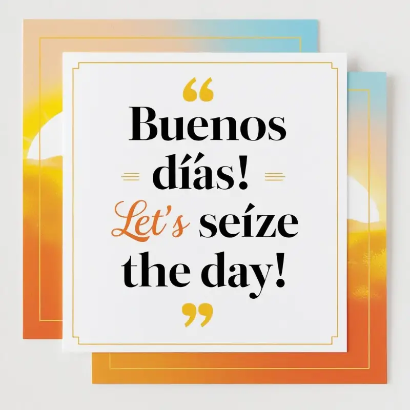 Buenos dias quotes para el