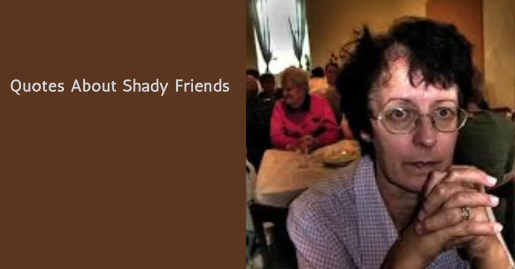 Quotes About Shady Friends